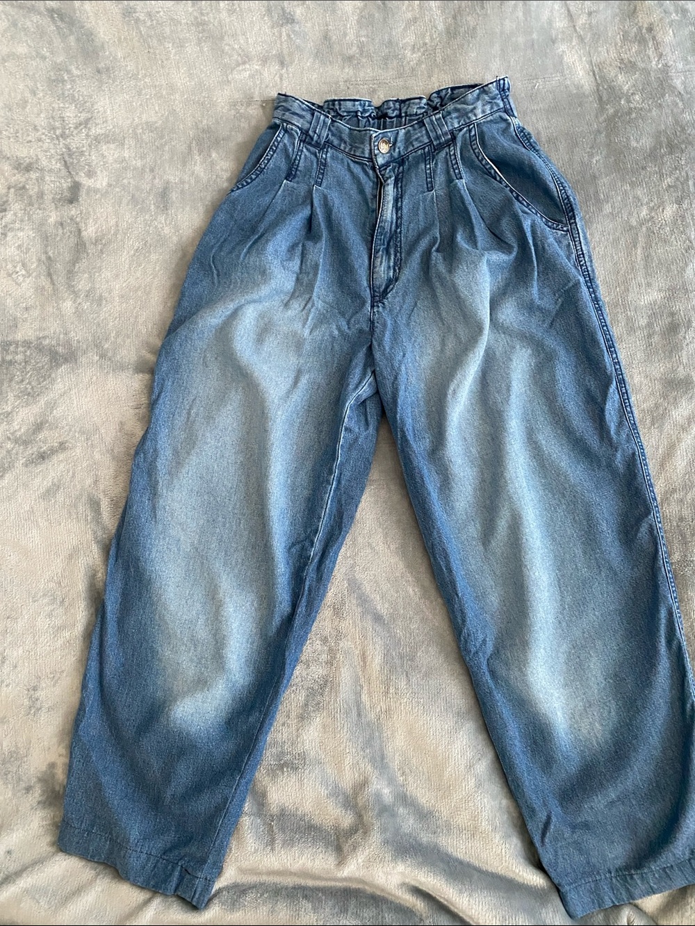 Cottagecore Farmer Jeans Paperbag Waist size 4